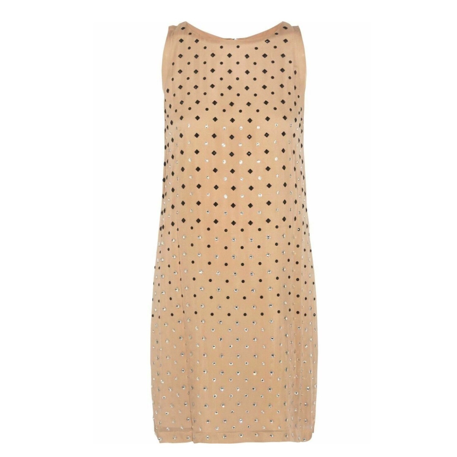 Size 4 Dvf Diane Von Furstenberg Ella Embellished Silk Georgette Mini Dress